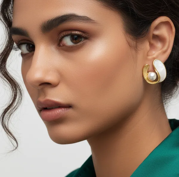 Gold_Moonlit_Wave_Studs_Earrings_For_Women